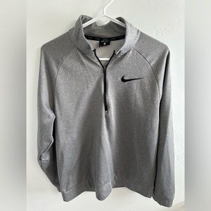 Gray Nike Dri-fit Quarter Zip